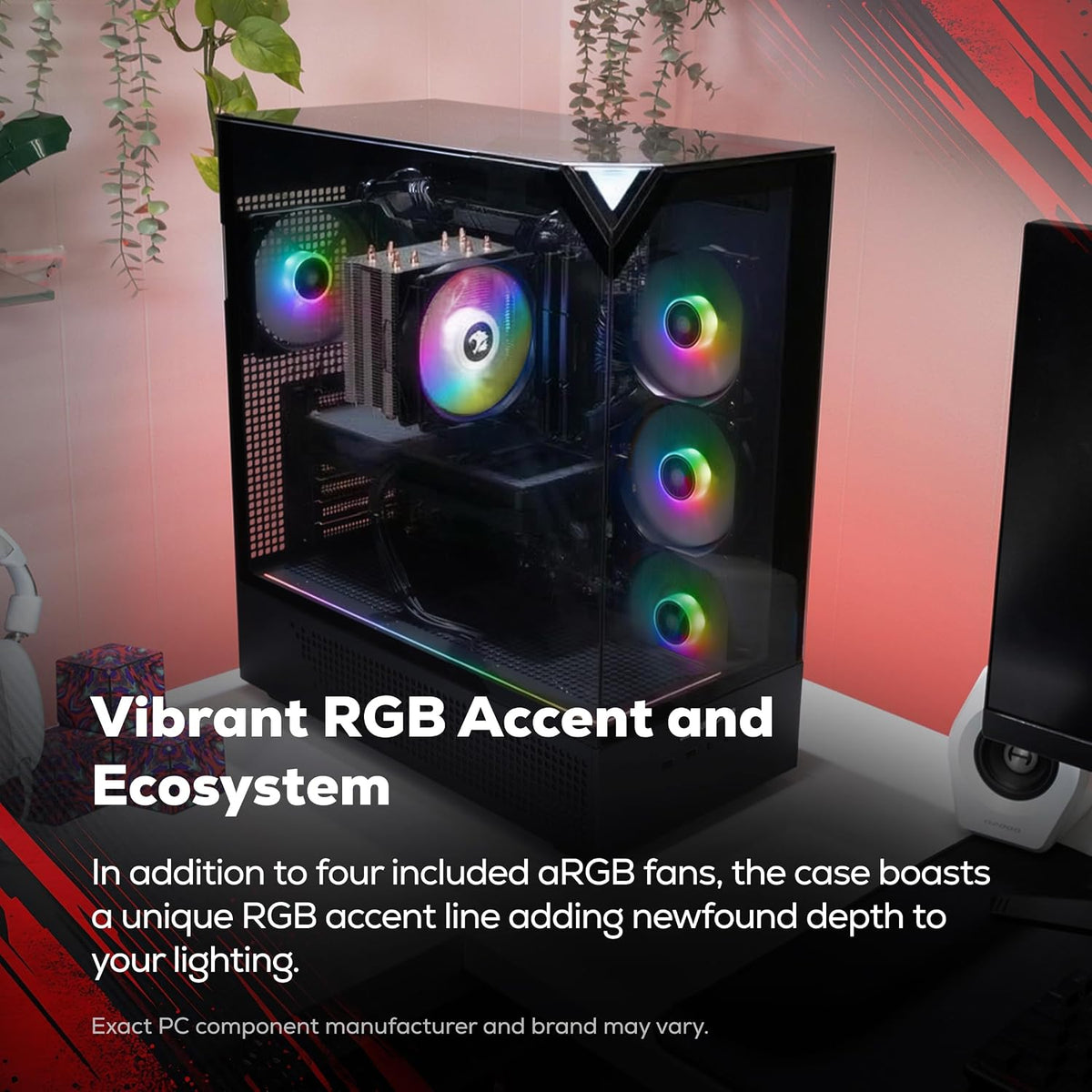 iBUYPOWER Element Gaming PC Desktop Computer Intel Core i7 14700F CPU, NVIDIA GeForce RTX 5070 12GB GPU, 32GB DDR5 RAM, 1TB NVMe SSD, Windows 11 Home, Gamer Keyboard and Mouse - EBI7N5704