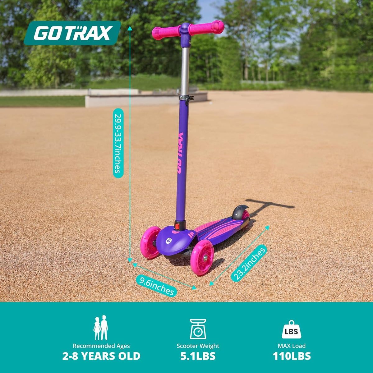 Gotrax KS1 Kids Kick Scooter, 3 Wheels for Boys & Girls 2-8, Gifts