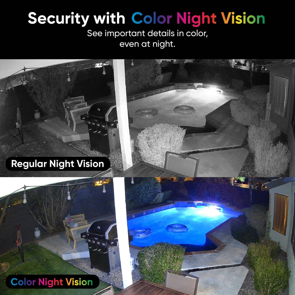 WYZE Cam v4, 2.5K Indoor/Outdoor Security Camera, Color Night Vision, White