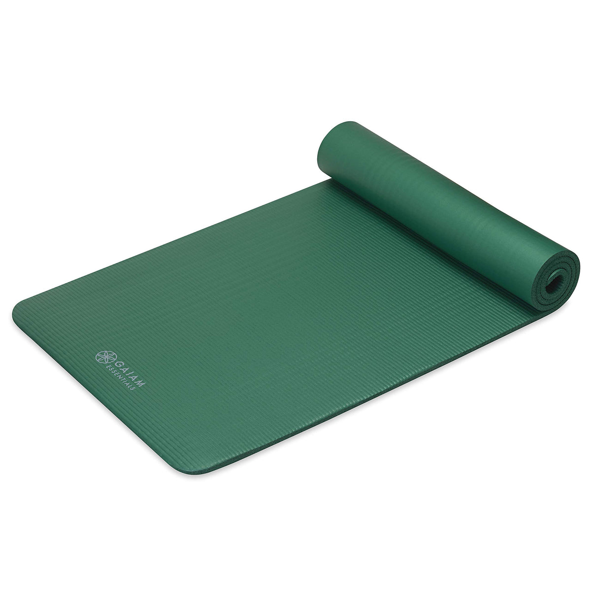 Gaiam Thick Yoga Mat, Exercise & Fitness Mat with Easy-Cinch Carrying Strap