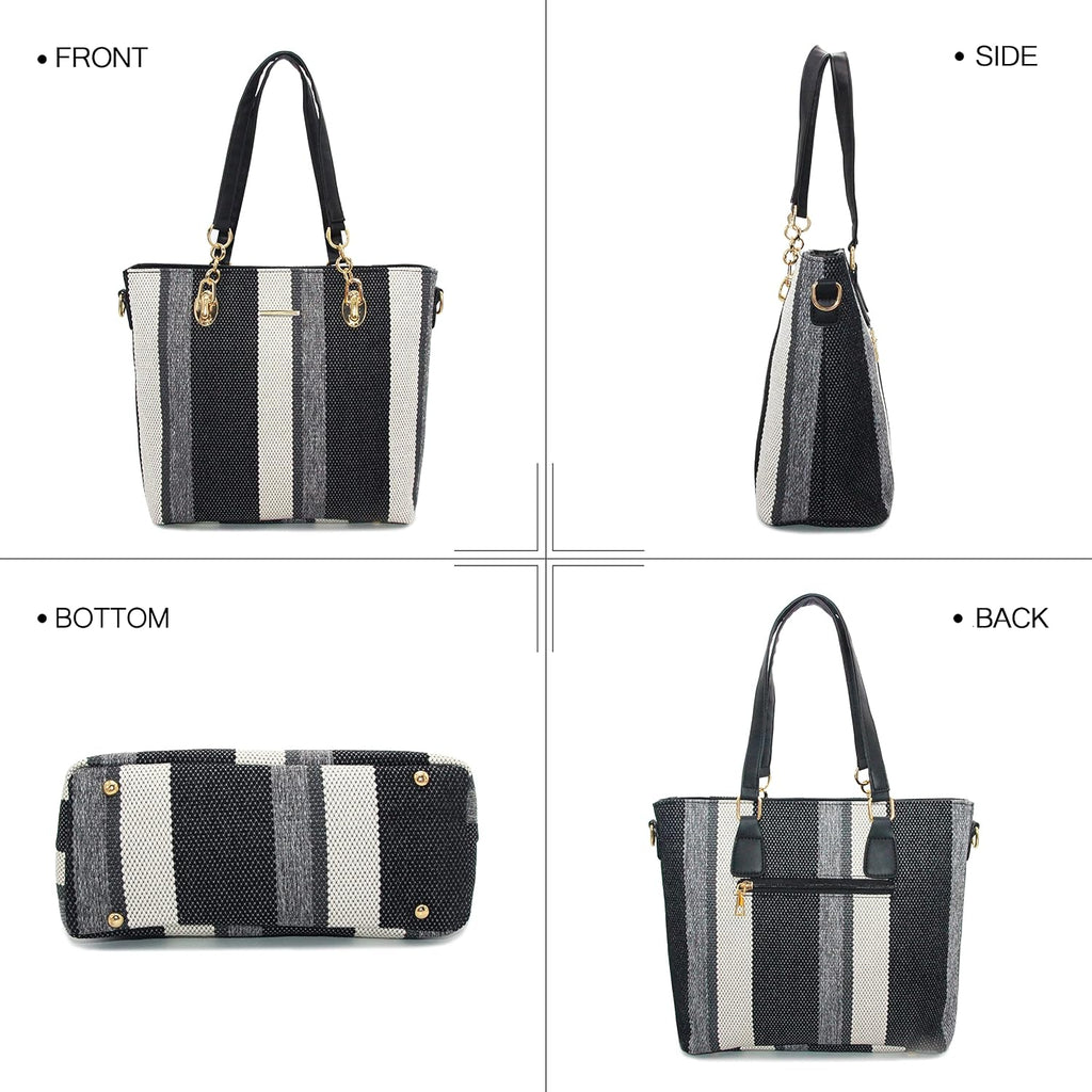 2E-youth Damen Geldbrsen und Handtaschen Set Tragetasche, Umhngetasche