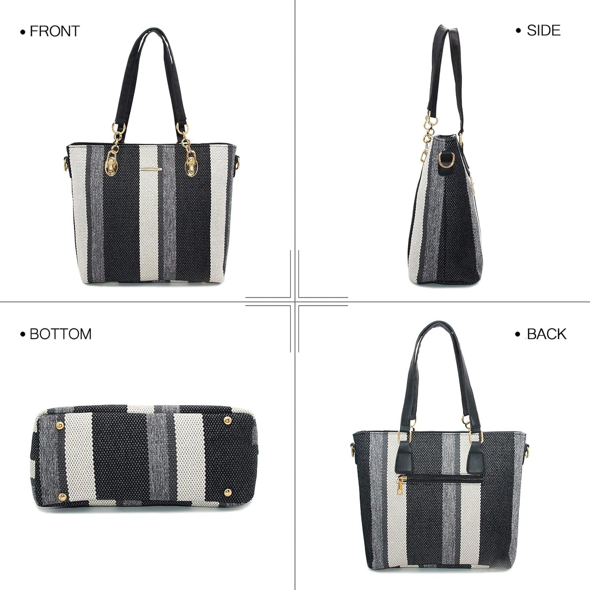 2E-youth Damen Geldbrsen und Handtaschen Set Tragetasche, Umhngetasche