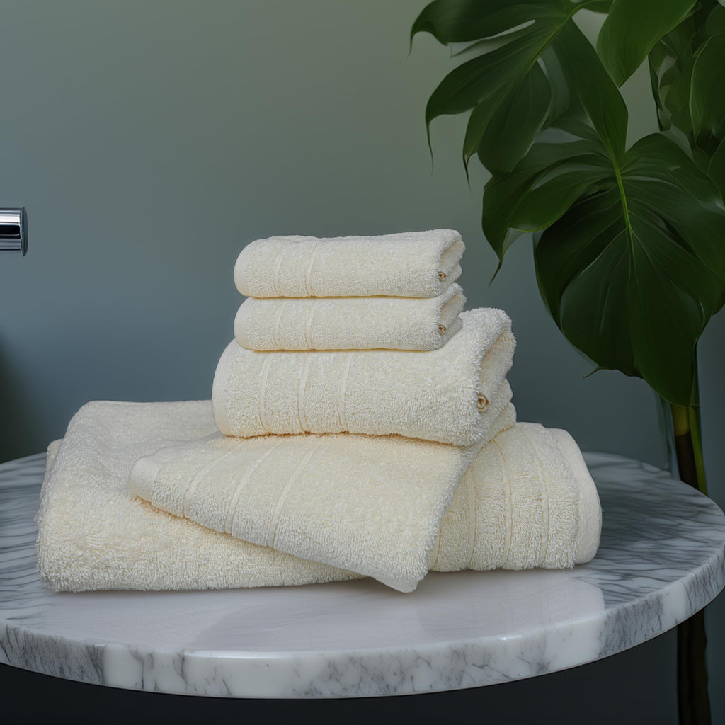 Tens Towels 8 Piece Towel Set, 2 XL Bath, 2 Hand, 4 Washcloth, Black