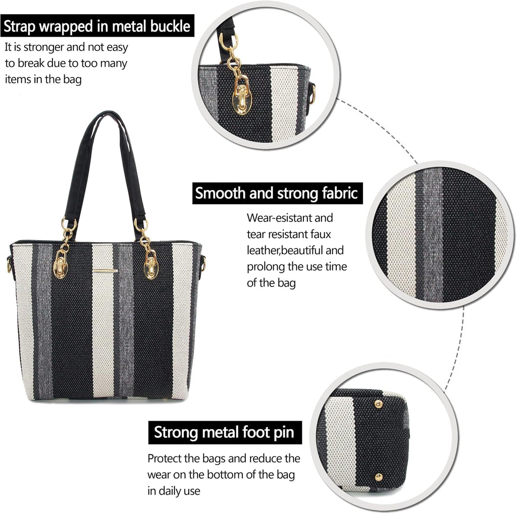 2E-youth Damen Geldbrsen und Handtaschen Set Tragetasche, Umhngetasche