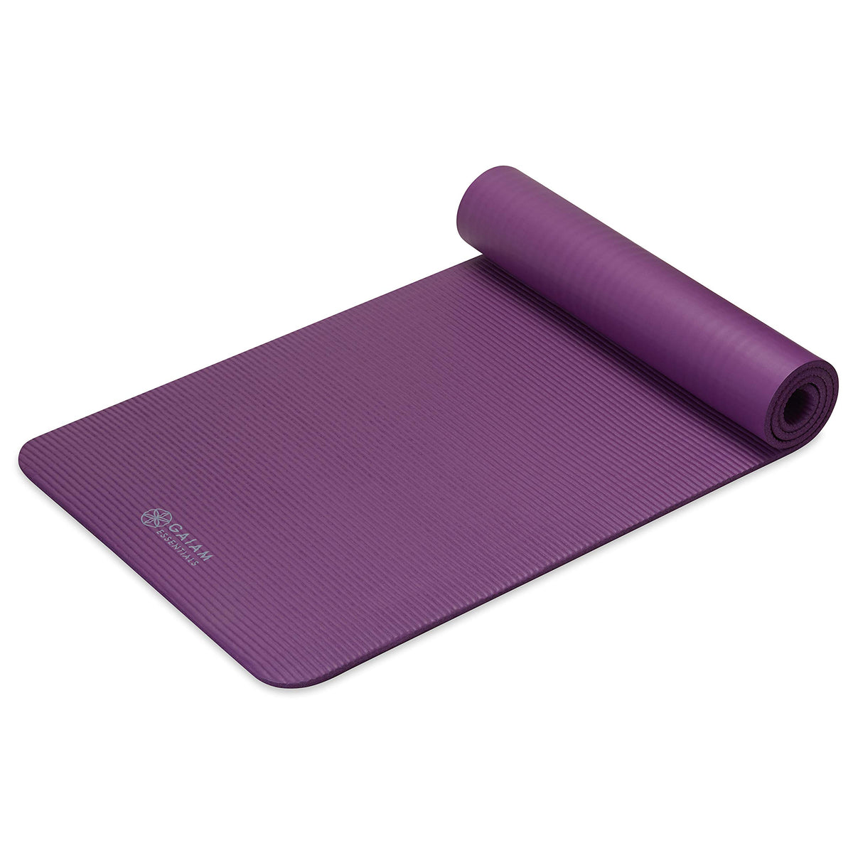 Gaiam Thick Yoga Mat, Exercise & Fitness Mat with Easy-Cinch Carrying Strap