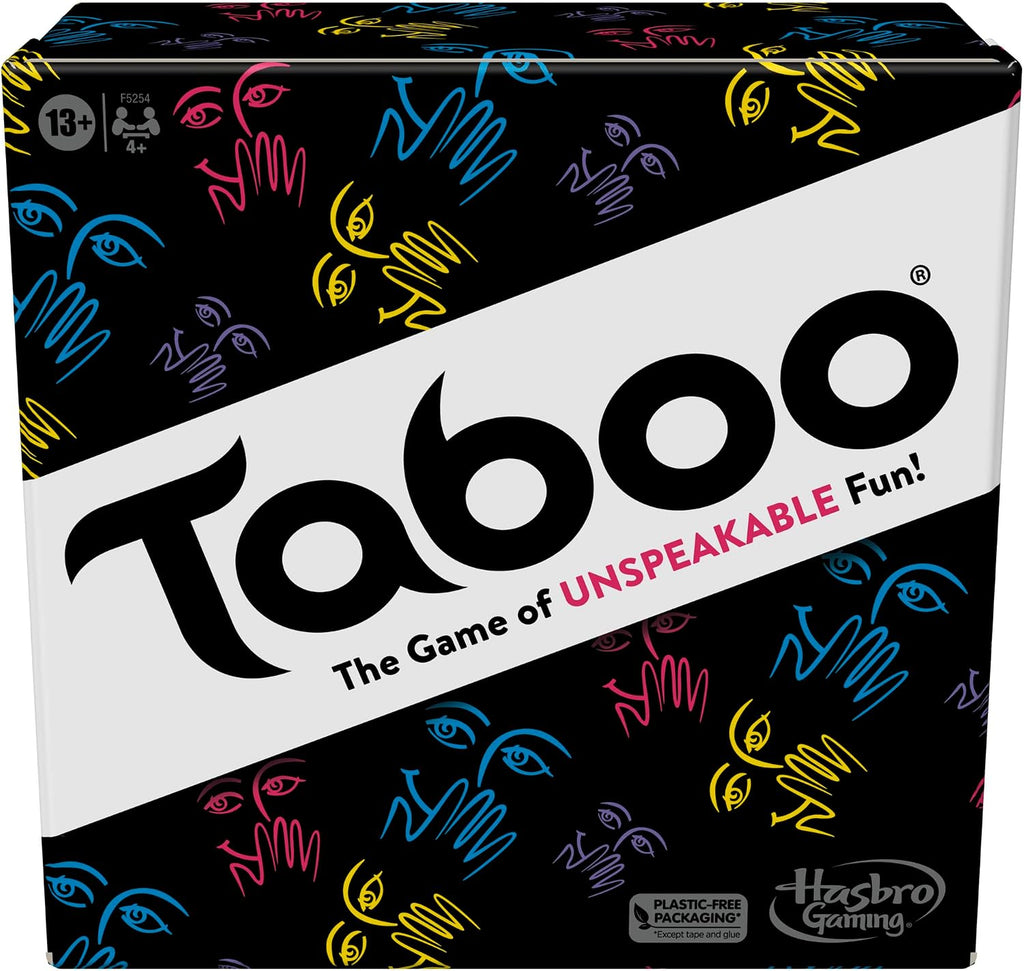 Hasbro Gaming Taboo Classic Game, Party Word Guessing Game for Adults and Teens, Board Game for 4+ Players Ages 13 and Up