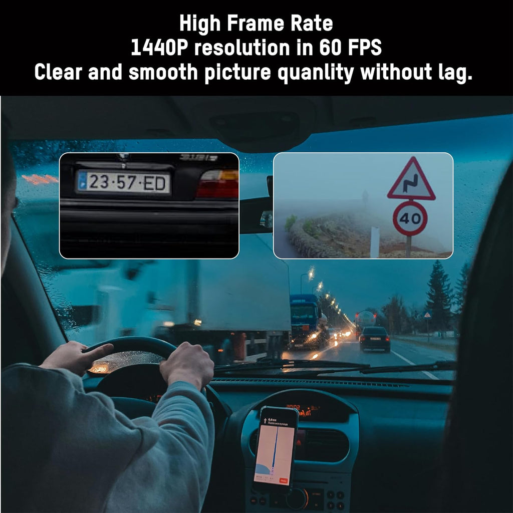 هايكفيجين كاميرا داش C8 برو واي فاي 4K وFHD