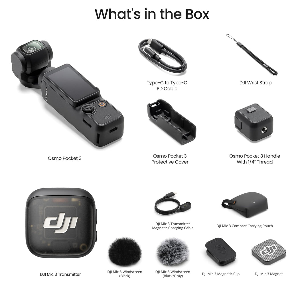 DJI Osmo Pocket 3 Vlogging Camera with 1'' CMOS & 4K/120fps Video
