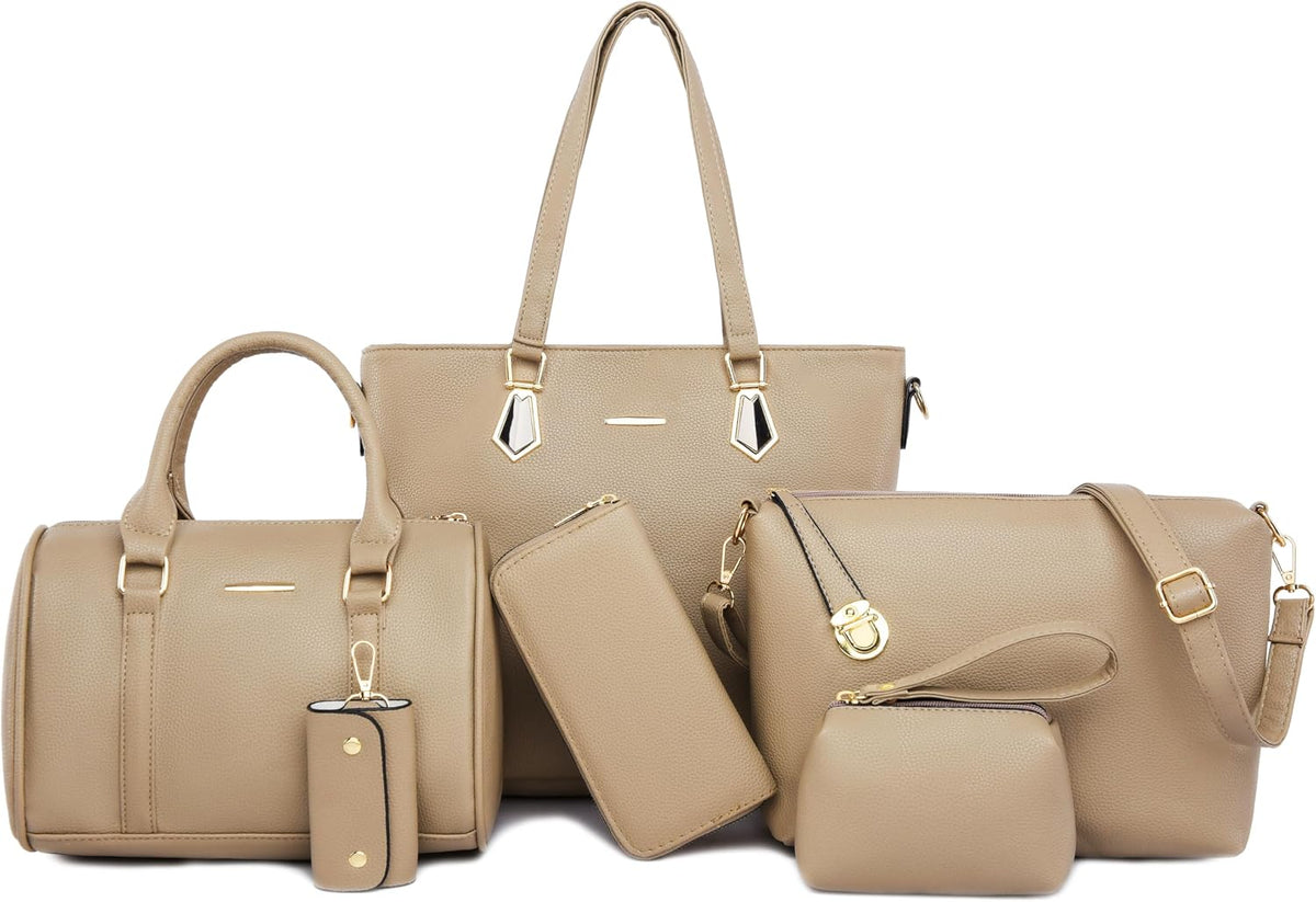 2E-youth Damen Geldbrsen und Handtaschen Set Tragetasche, Umhngetasche