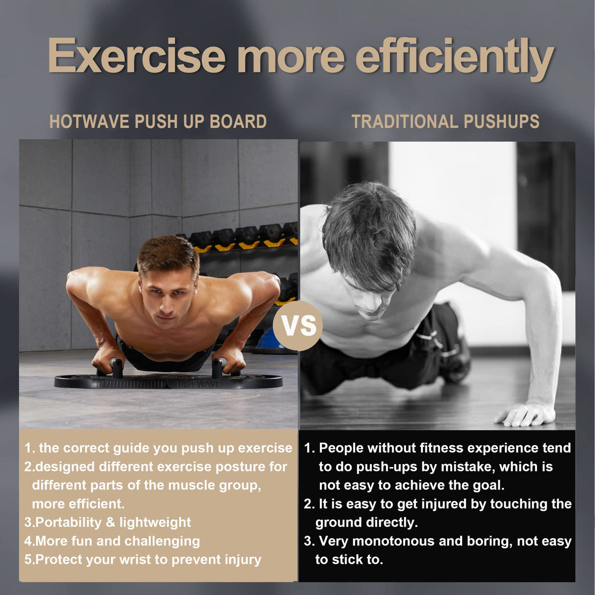 Push Up Board, Portable PushUp Board, Foldable 20 in 1 Push Up Bar