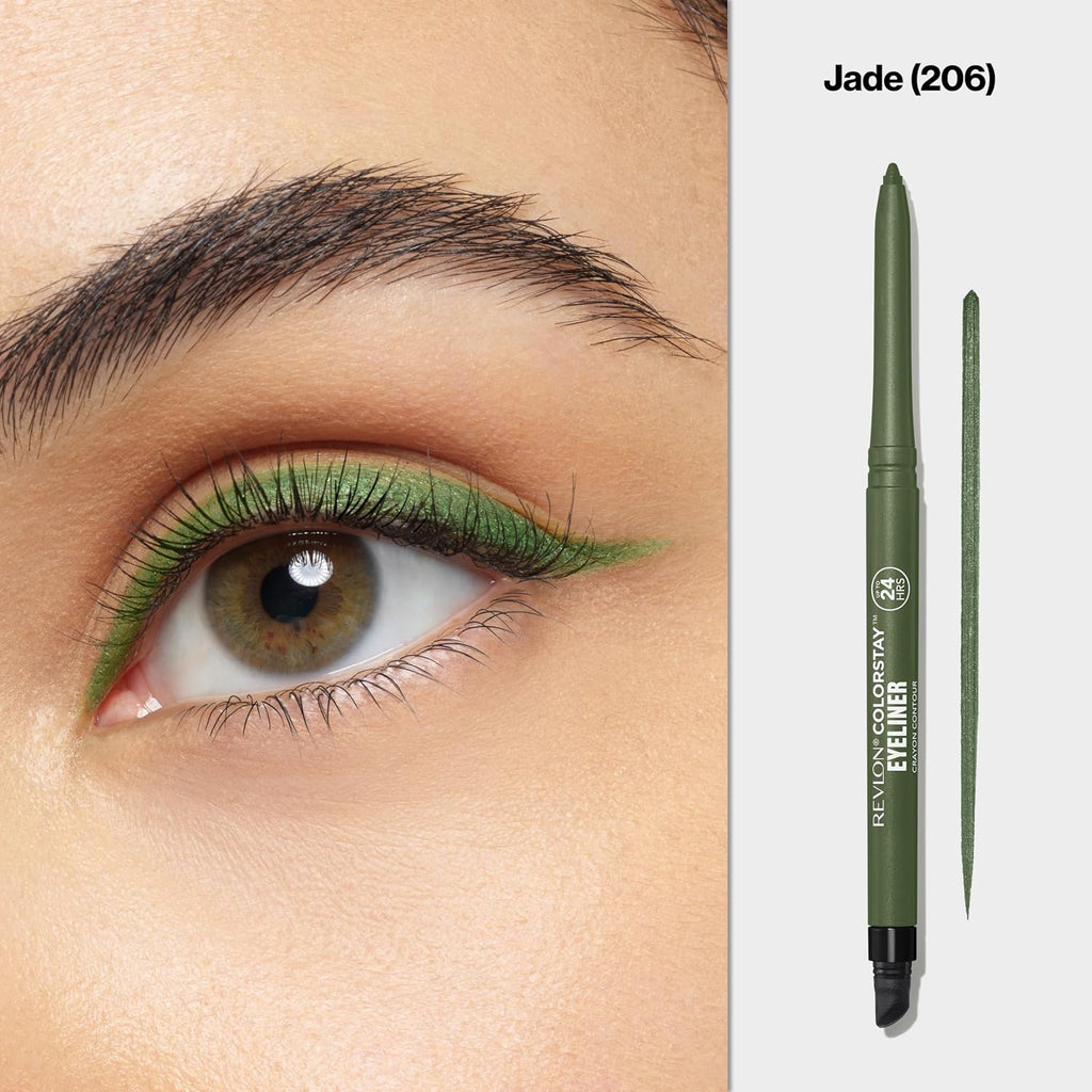 Revlon ColorStay Pencil Waterproof Eyeliner, 201 Black, 2 pack