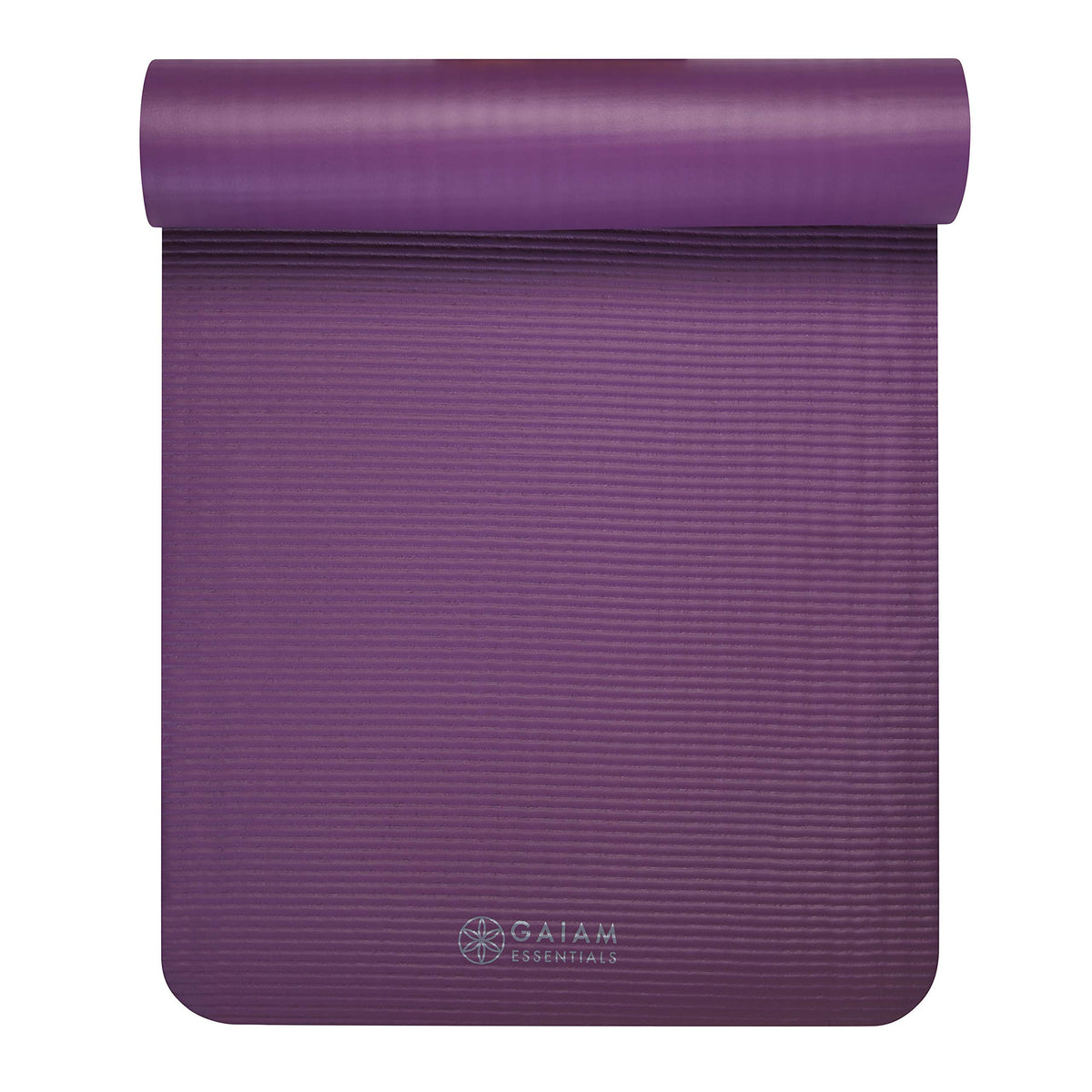 Gaiam Thick Yoga Mat, Exercise & Fitness Mat with Easy-Cinch Carrying Strap