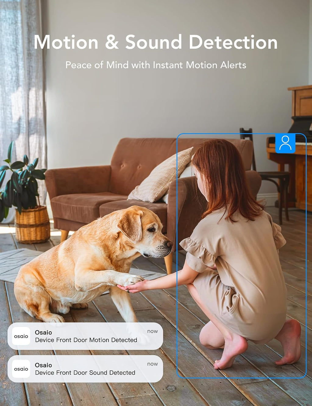 GNCC 2K Indoor Security Camera, Baby Monitor, Dog Camera, Wired, 4 Packs