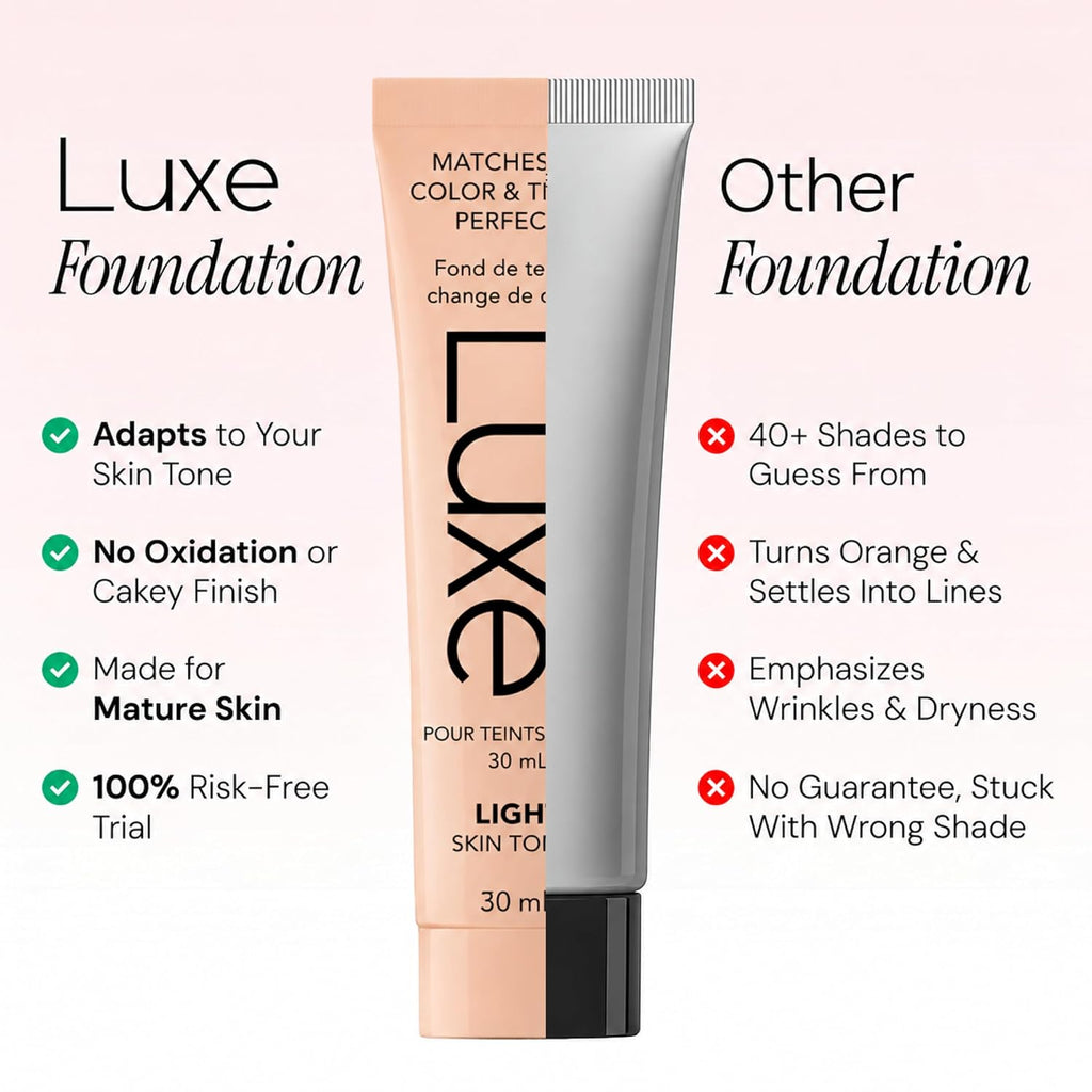 Luxe Color Changing Foundation for Mature Skin - Light