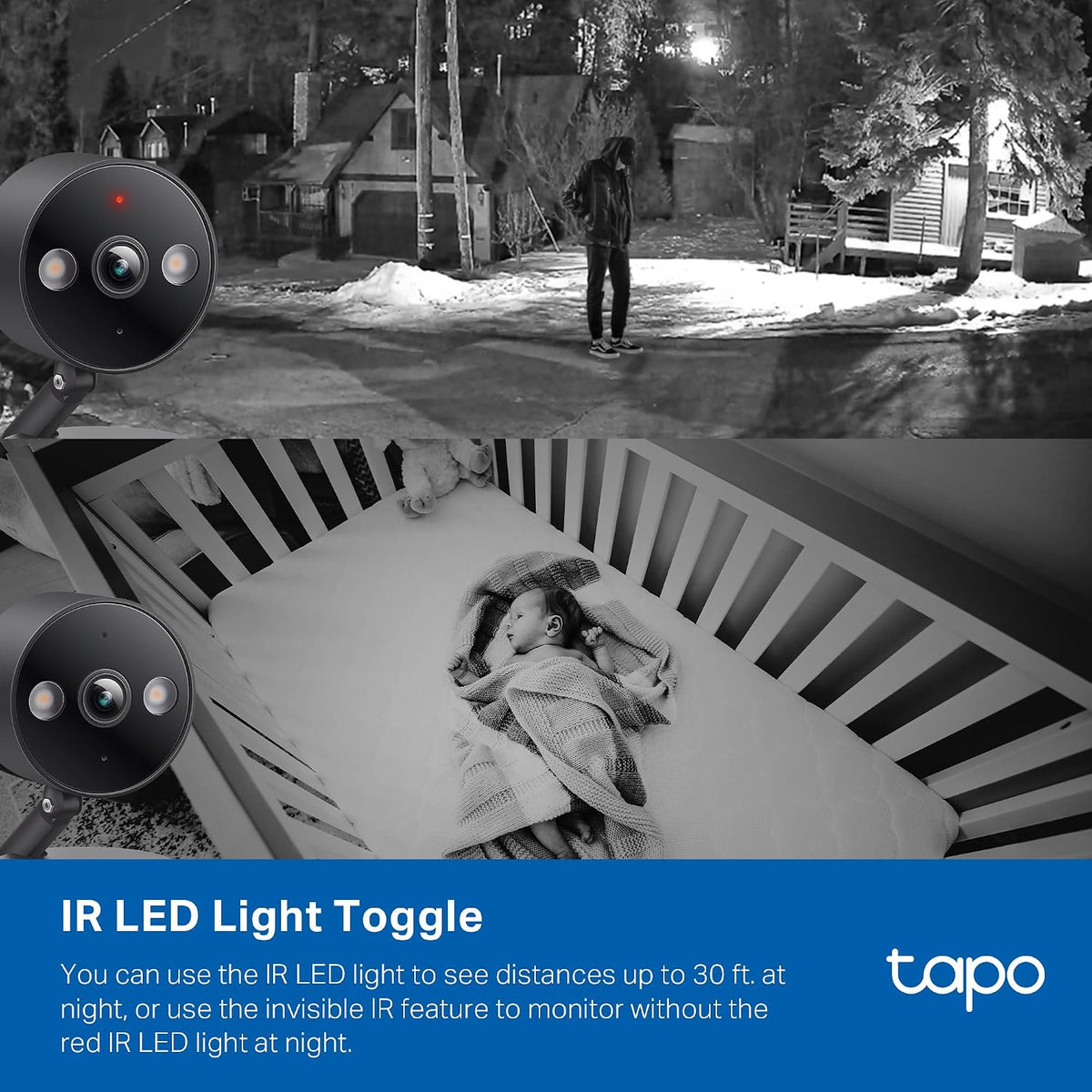 Tapo 2K Indoor/Outdoor Dual Lens Pan/Tilt Wired Security Camera, C246D