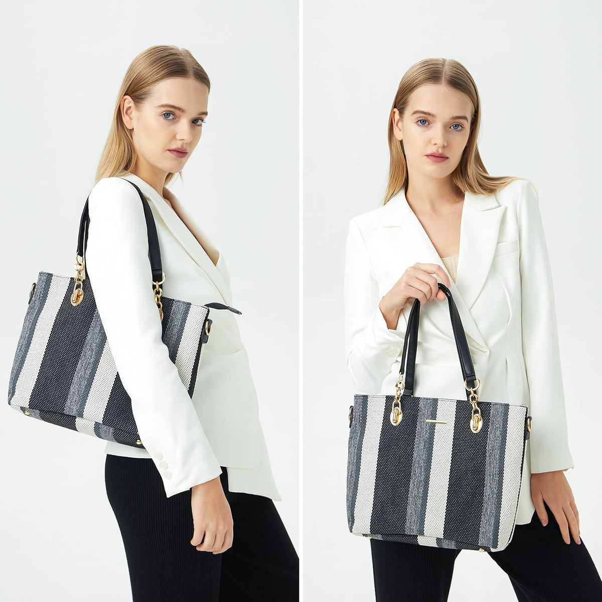 2E-youth Damen Geldbrsen und Handtaschen Set Tragetasche, Umhngetasche