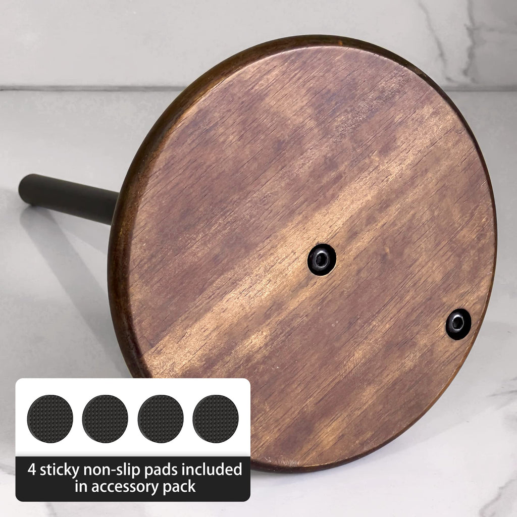 Paper Towel Holder Black Stainless Steel Kitchen Countertop Roll Organizer