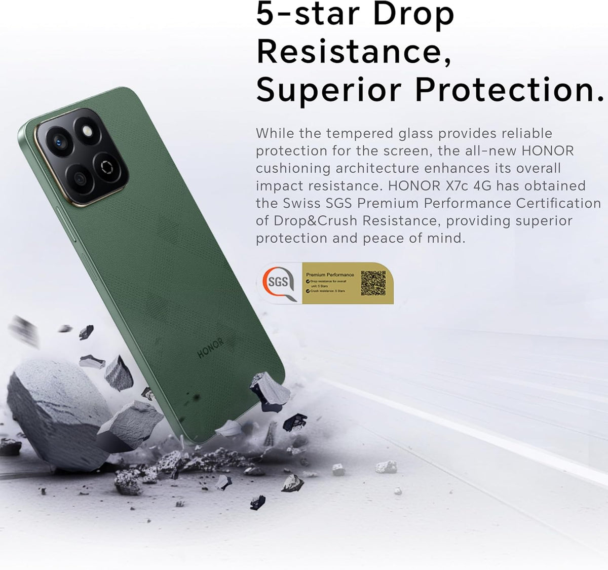 HONOR X7c Dual SIM 8 GB RAM 256GB Forest Green 4G - Middle East Version