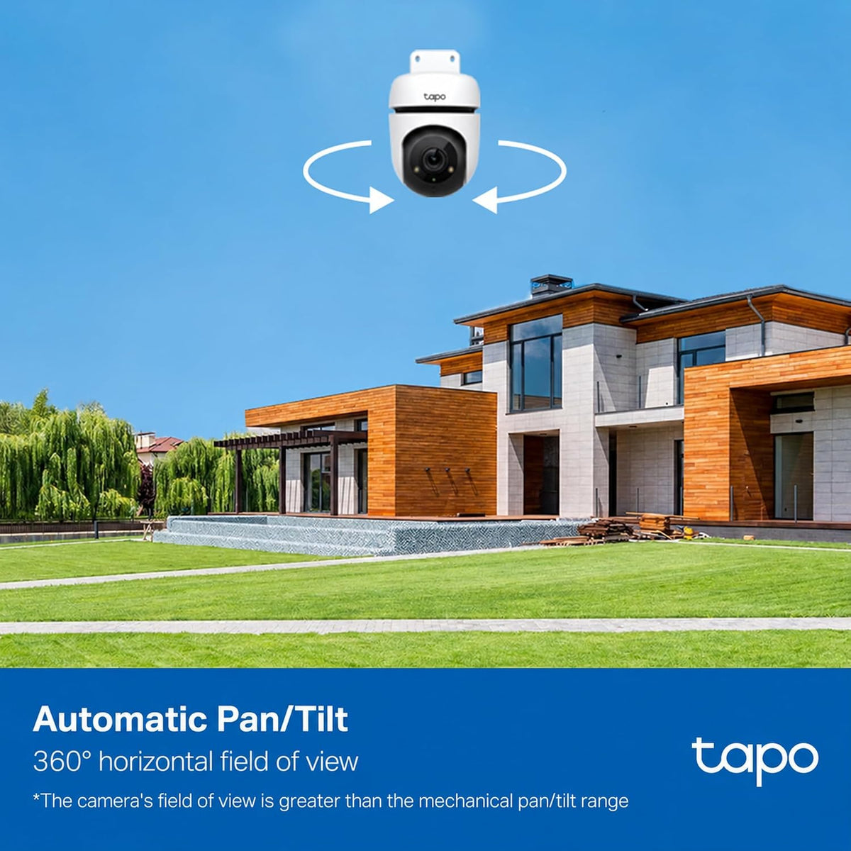 TP-Link Tapo 1080P Outdoor Wired Pan/Tilt Security Camera, C500