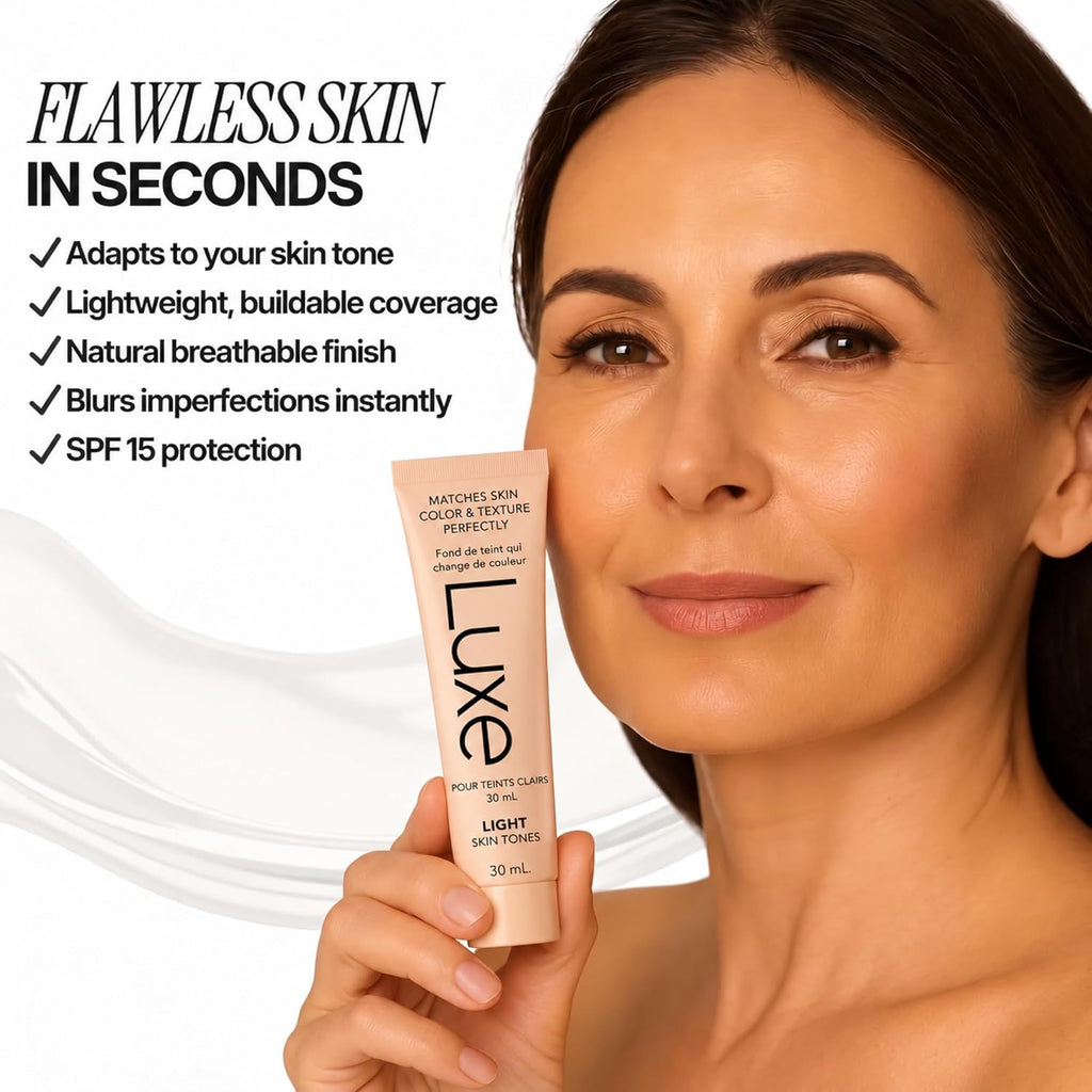 Luxe Color Changing Foundation for Mature Skin - Light