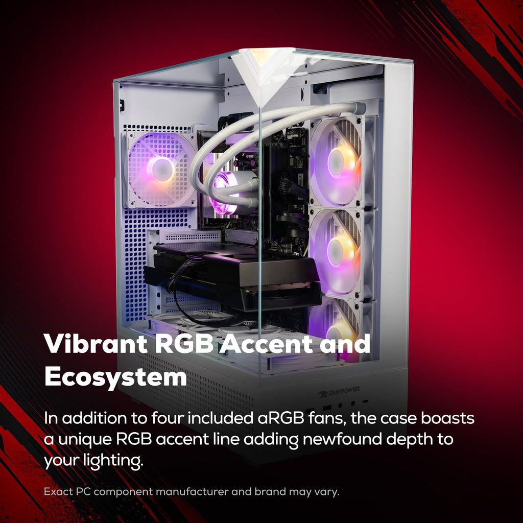 iBUYPOWER Element Gaming PC Desktop Computer Intel Core i7 14700F CPU, NVIDIA GeForce RTX 5070 12GB GPU, 32GB DDR5 RAM, 1TB NVMe SSD, Windows 11 Home, Gamer Keyboard and Mouse - EBI7N5704