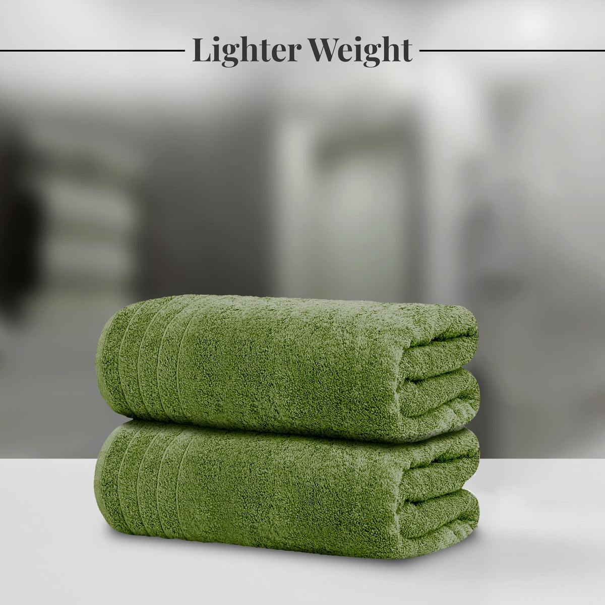 Tens Towels 8 Piece Towel Set, 2 XL Bath, 2 Hand, 4 Washcloth, Black
