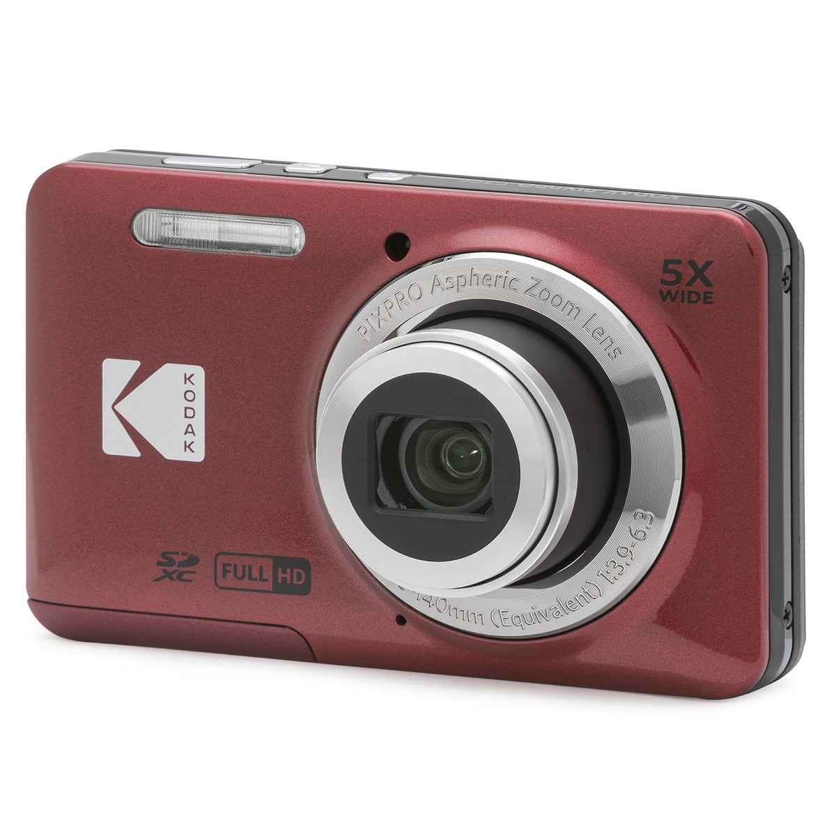 Kodak PIXPRO FZ55-BK 16MP CMOS Sensor Camera 5X Optical Zoom 28mm Wide