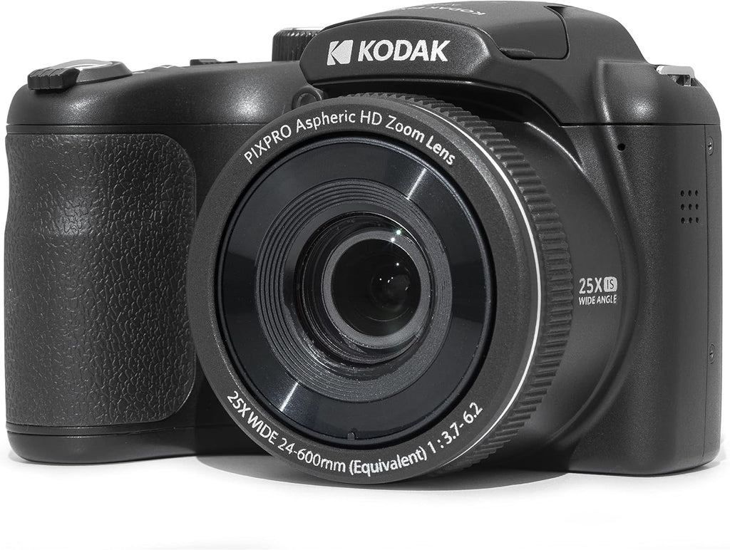KODAK PIXPRO AZ255 16MP Digital Camera, 25x Optical Zoom, AA, OIS, Black