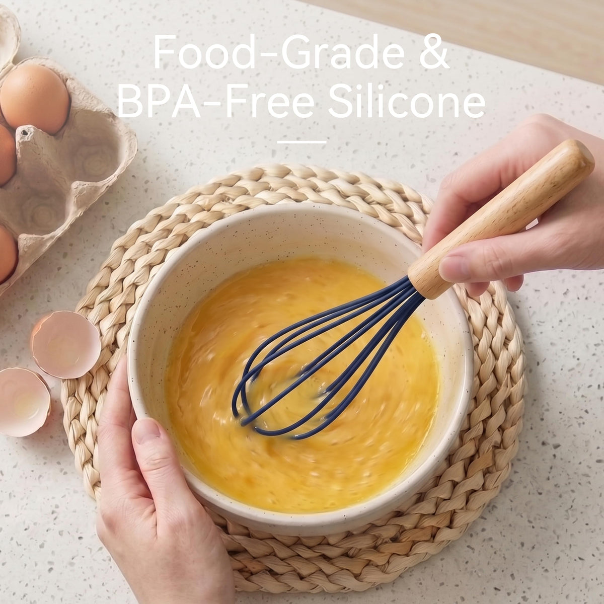 Silicone Kitchen Utensils Set, Heat-Resistant Cooking Utensils, BPA-Free