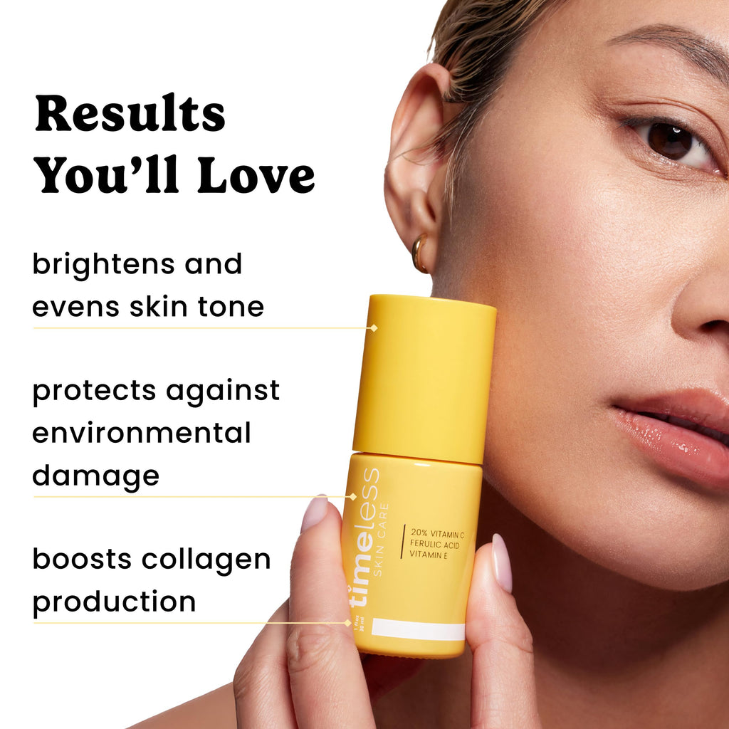 Timeless 20% Vitamin C + E Ferulic Acid Serum, Antioxidant, 1 fl oz