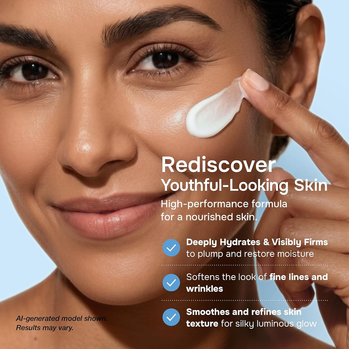 SimplyVital Face Moisturizer Retinol Collagen Hyaluronic Acid Cream 1.7 oz