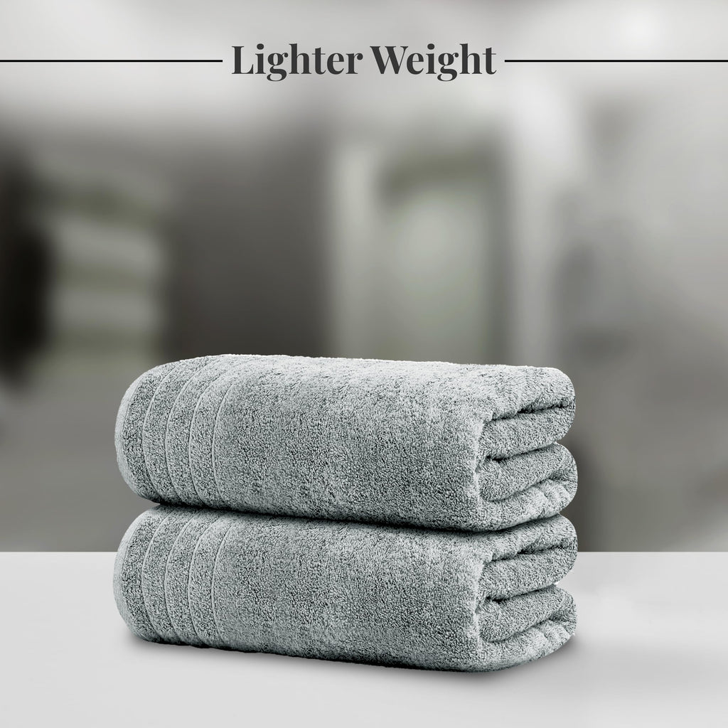 Tens Towels 8 Piece Towel Set, 2 XL Bath, 2 Hand, 4 Washcloth, Black