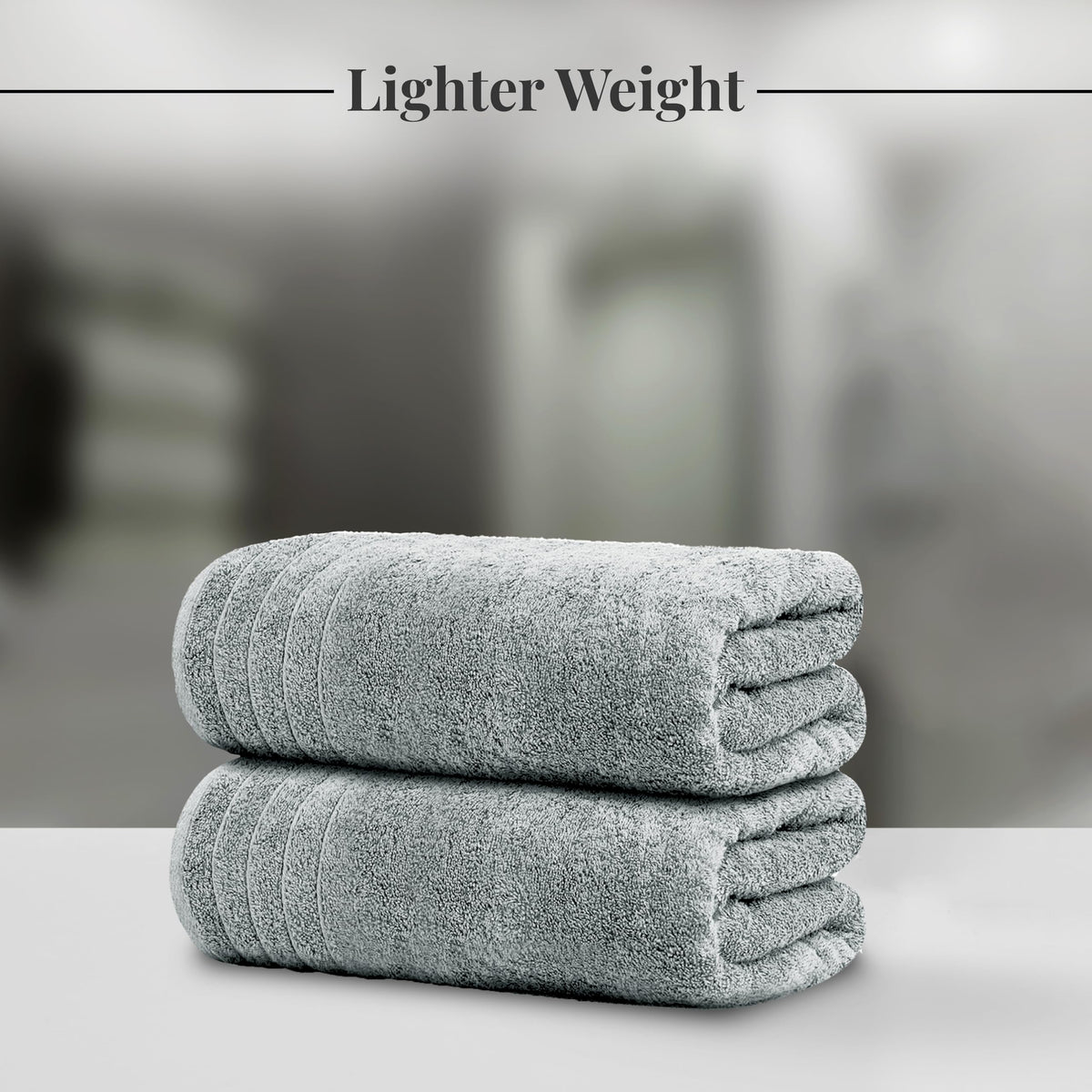 Tens Towels 8 Piece Towel Set, 2 XL Bath, 2 Hand, 4 Washcloth, Black