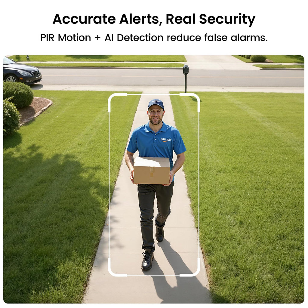 aosu 2K Solar Security Cameras Wireless Outdoor System, 6-Cam-Kit