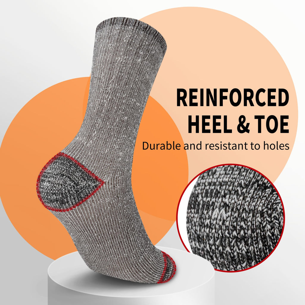 Merino Wool Socks for Men & Women, Thermal Warm Winter Socks