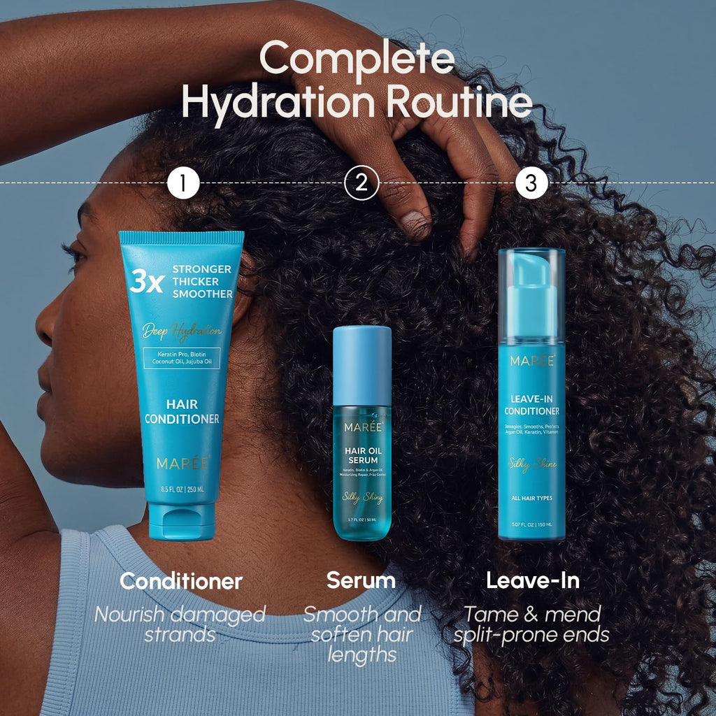 MAREE Hair Oil Serum for Frizzy Hair –Smoothing Oil for Gloss & Styling