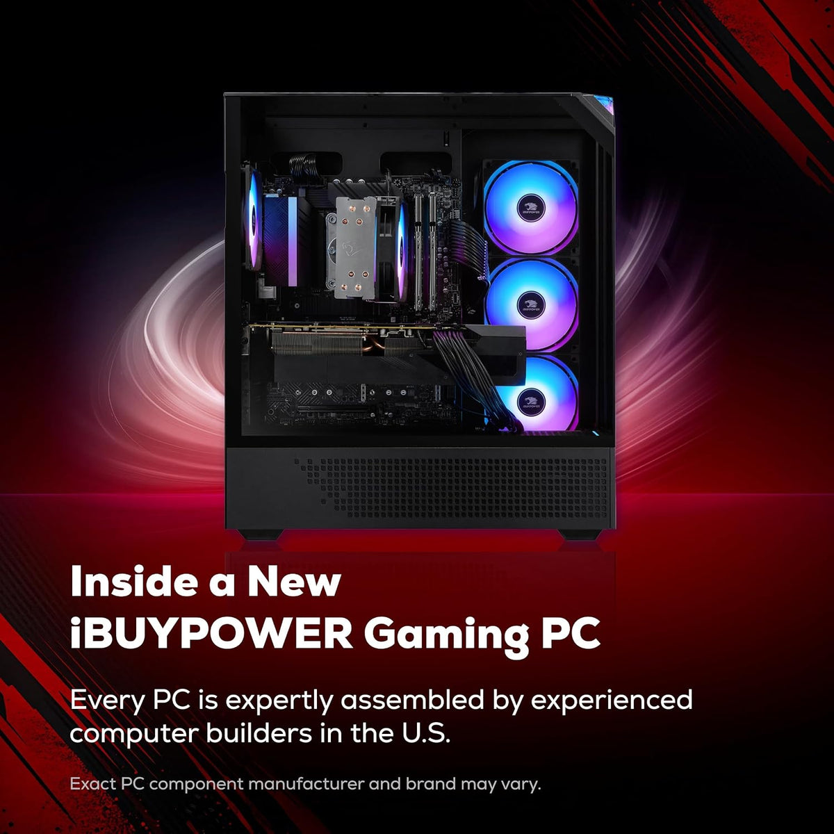 iBUYPOWER Element Gaming PC Desktop Computer Intel Core i7 14700F CPU, NVIDIA GeForce RTX 5070 12GB GPU, 32GB DDR5 RAM, 1TB NVMe SSD, Windows 11 Home, Gamer Keyboard and Mouse - EBI7N5704