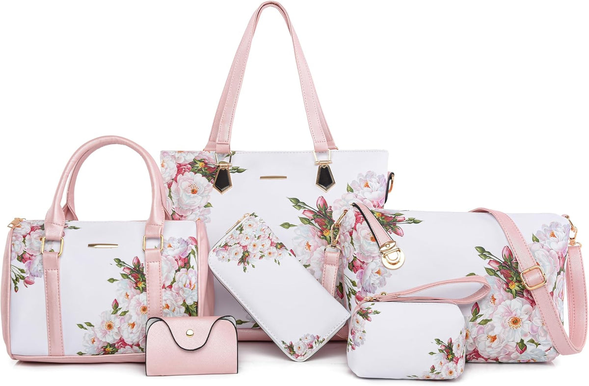 2E-youth Damen Geldbrsen und Handtaschen Set Tragetasche, Umhngetasche