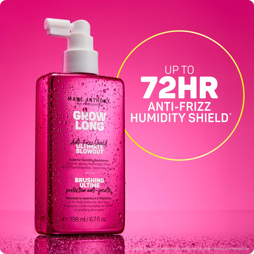 Marc Anthony Grow Long Ultimate Blowout, Anti-Frizz Heat Protection Spray