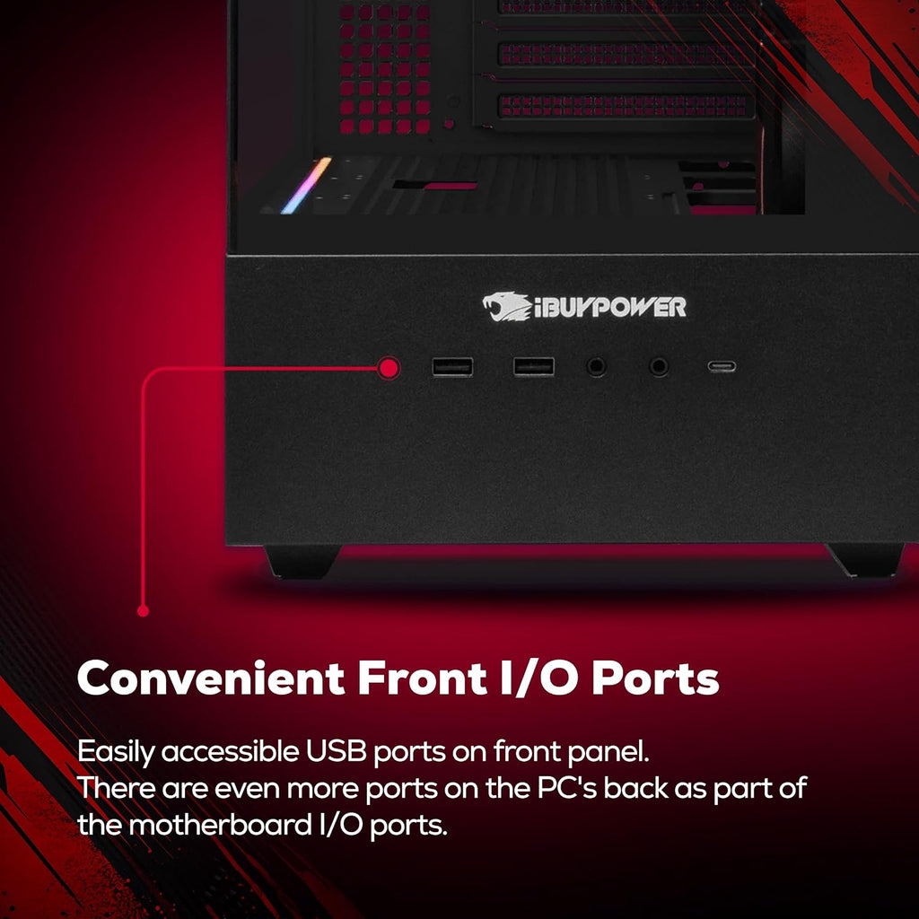 iBUYPOWER Element Gaming PC Desktop Computer Intel Core i7 14700F CPU, NVIDIA GeForce RTX 5070 12GB GPU, 32GB DDR5 RAM, 1TB NVMe SSD, Windows 11 Home, Gamer Keyboard and Mouse - EBI7N5704
