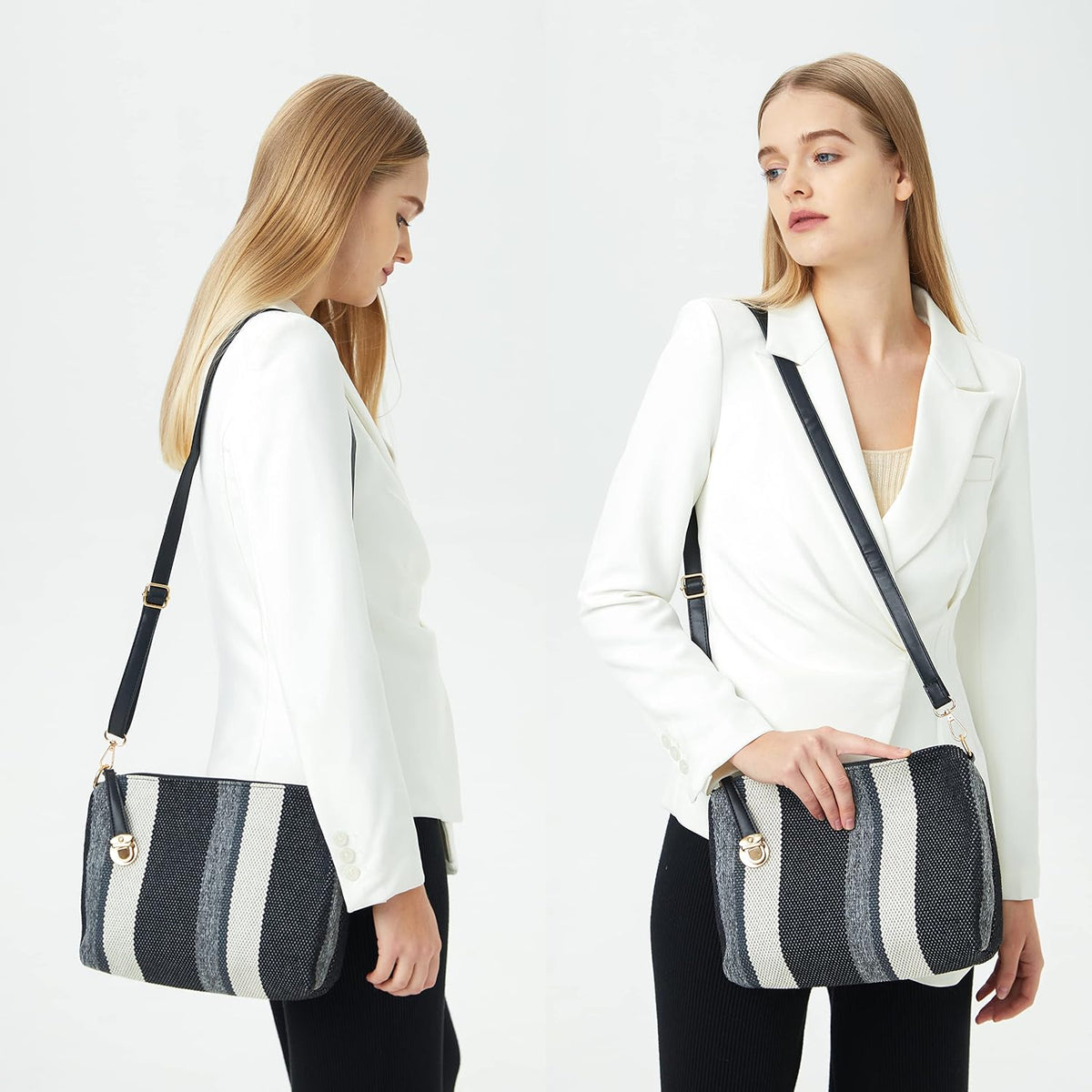2E-youth Damen Geldbrsen und Handtaschen Set Tragetasche, Umhngetasche