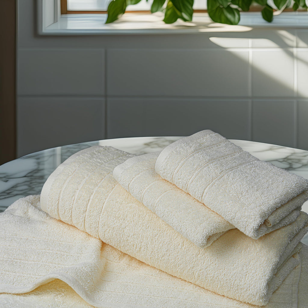 Tens Towels 8 Piece Towel Set, 2 XL Bath, 2 Hand, 4 Washcloth, Black