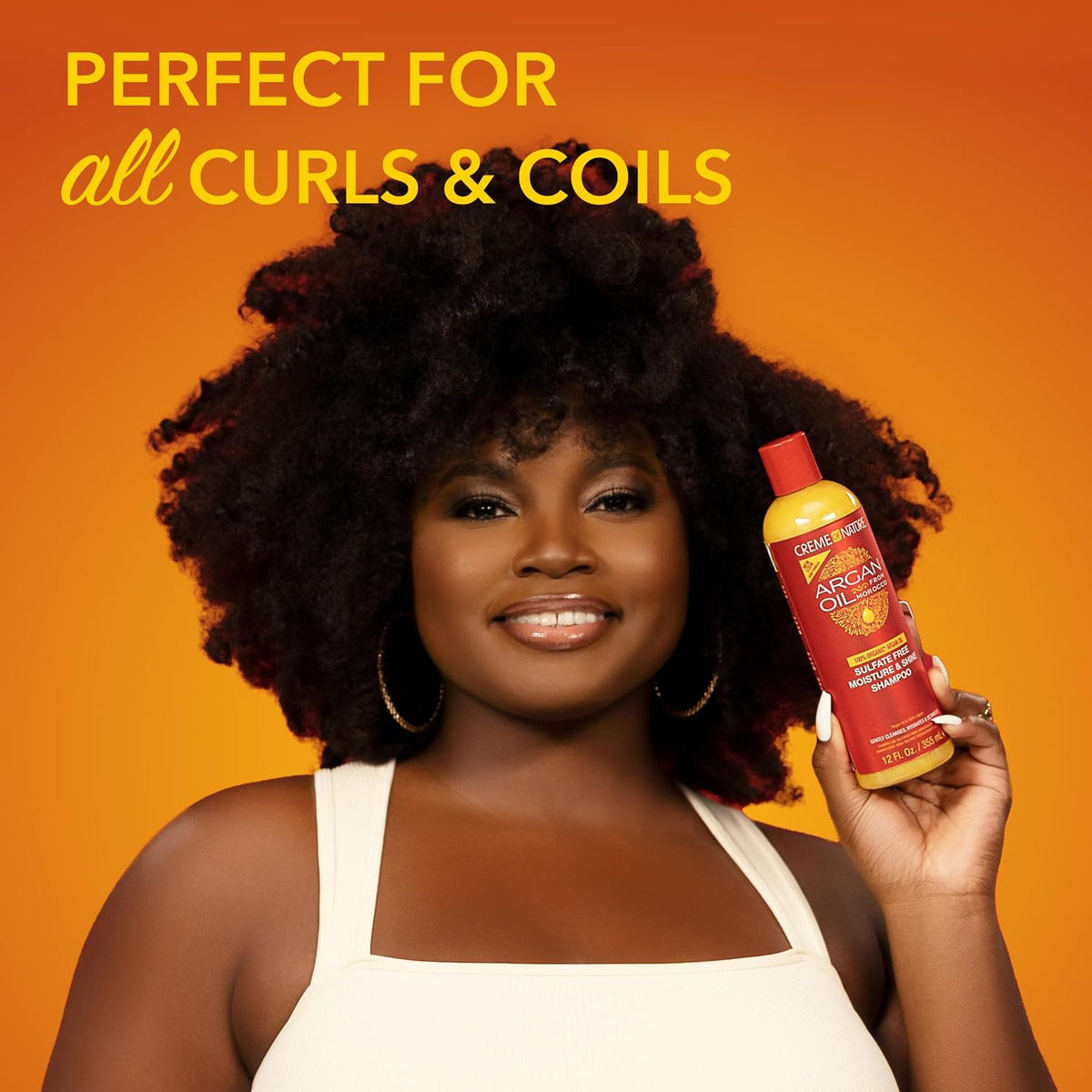 Creme of Nature Curly Hair Argan Oil Shampoo & Conditioner Set, 2-Pack