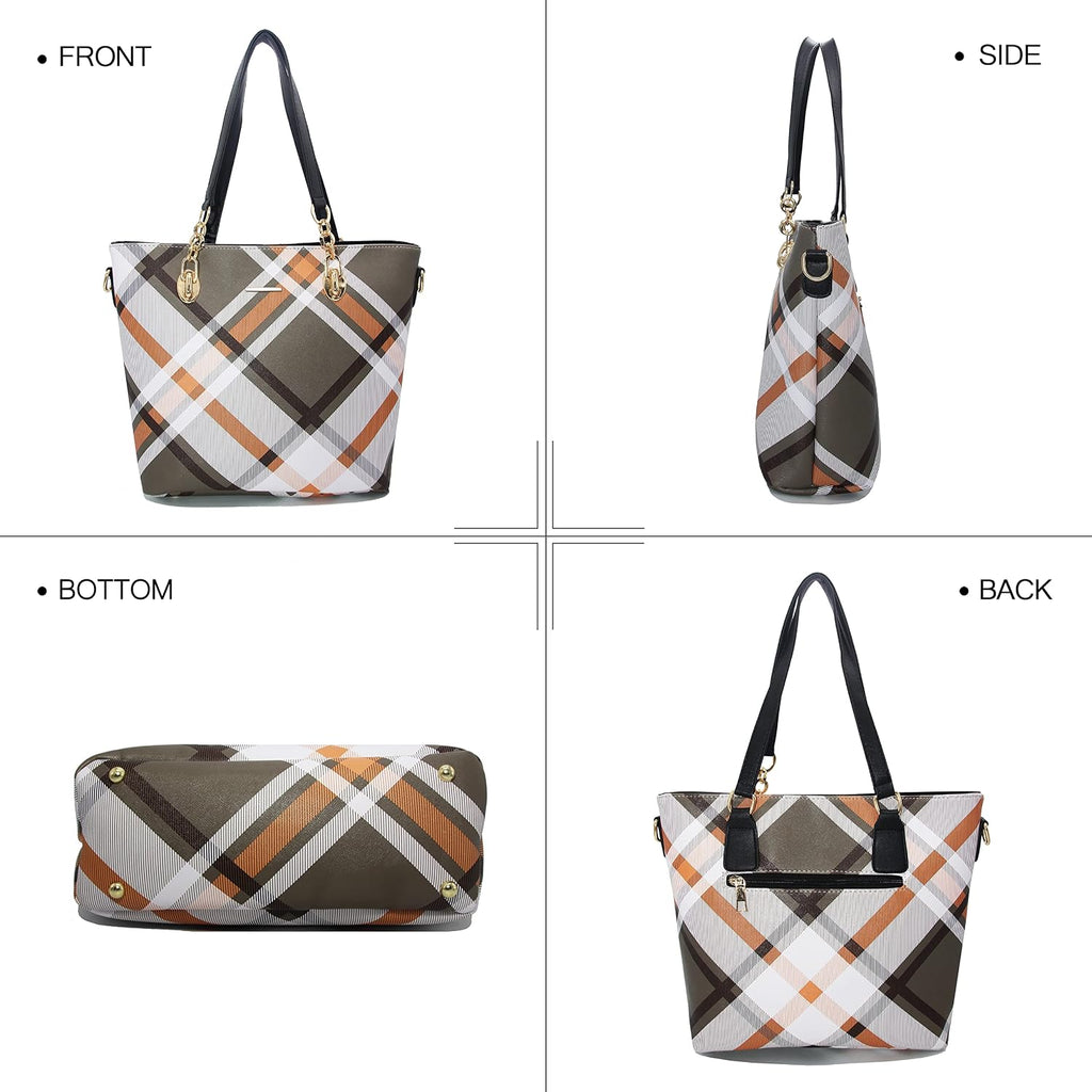 2E-youth Damen Geldbrsen und Handtaschen Set Tragetasche, Umhngetasche