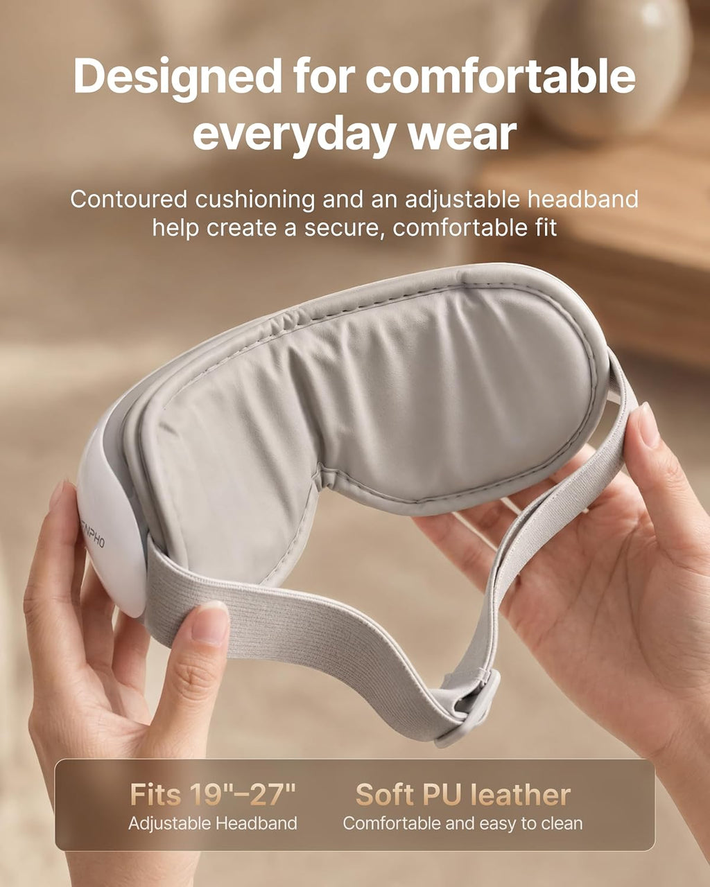 RENPHO Eyeris 1 Eye Massager with Heat, Heated Massage Eye Mask