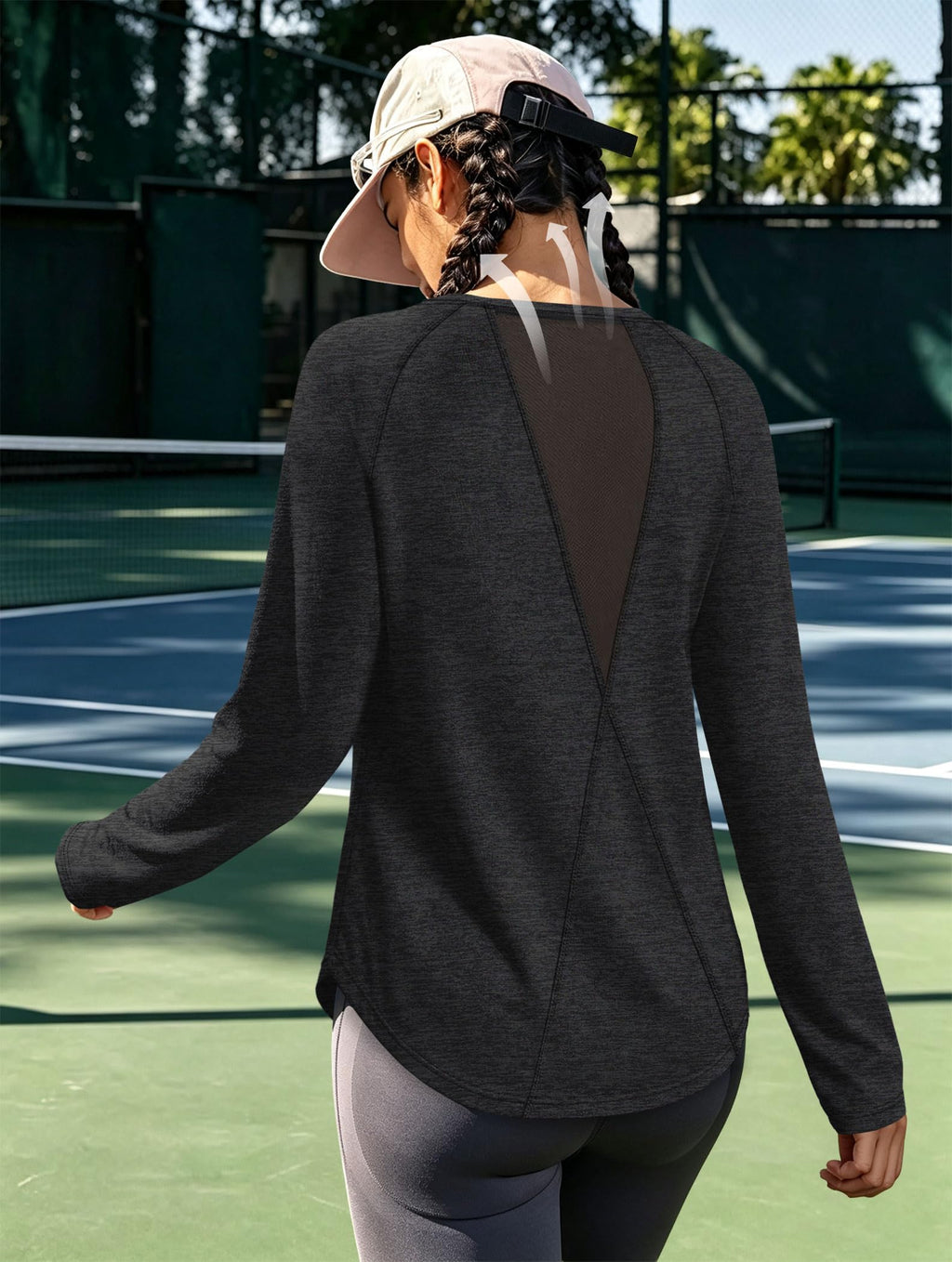 Workout Tops for Women Long Sleeve Shirts Fall Tops Gym Clothes