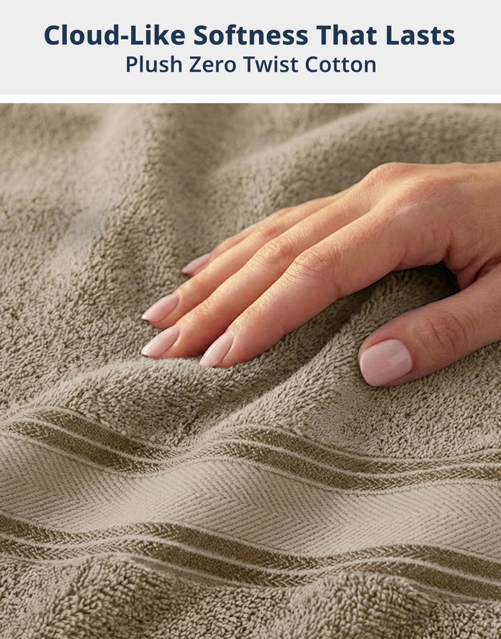 LANE LINEN Bath Towel Set 100% Cotton 18 Piece Soft Absorbent - Grey