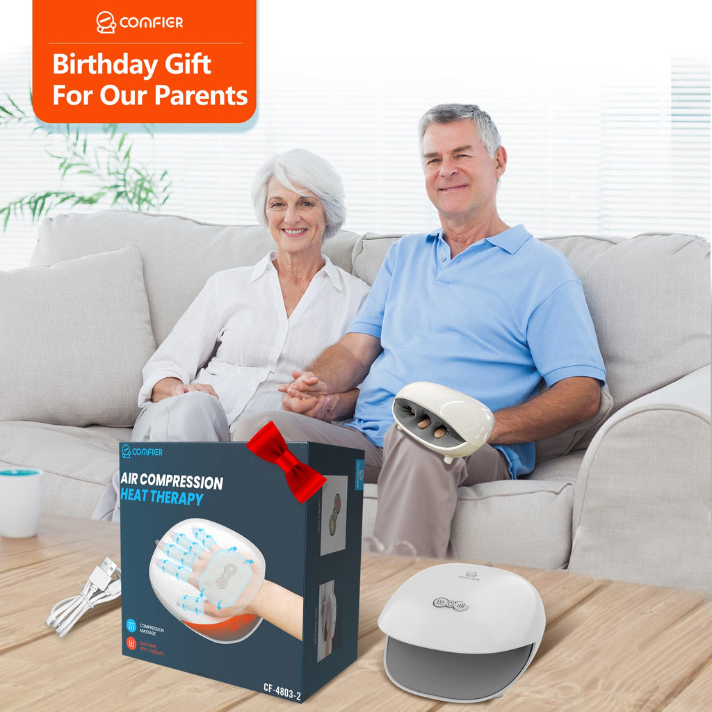 COMFIER Hand Massager with Heat and Compression for Arthritis Carpal Tunnel