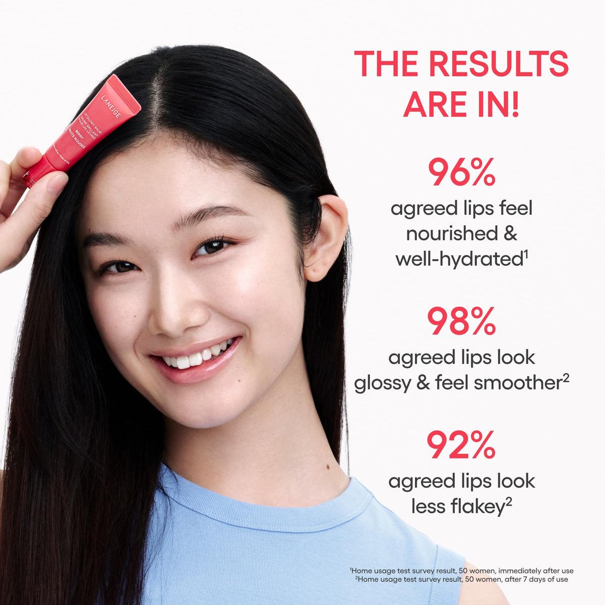 LANEIGE Lip Glowy Balm | Sheer Tinted Lip Treatment Balm Tube