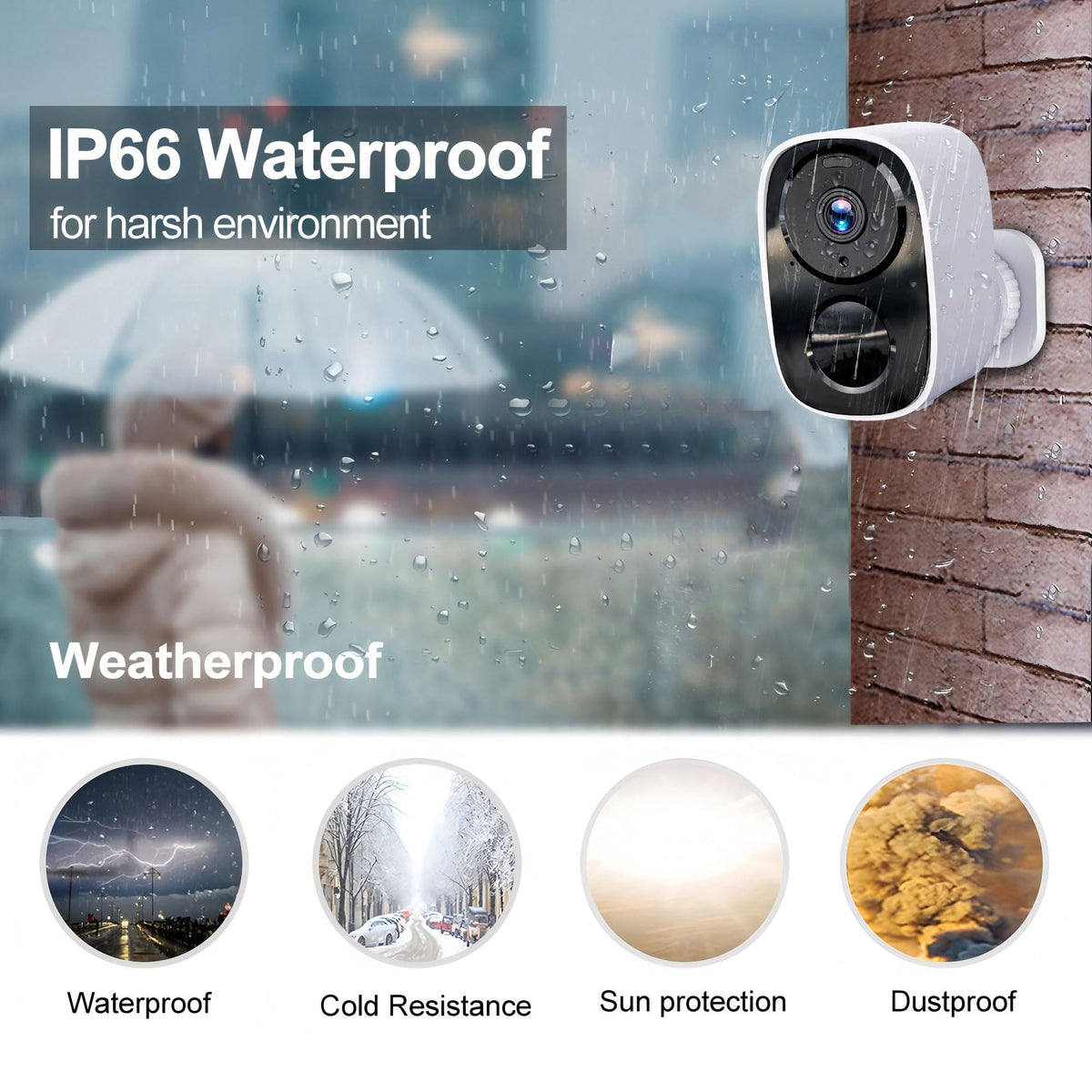 2026 Upgraded 2K Security Cameras Wireless Outdoor, Free Cloud Storage, 1-6 Months Battery Life, Waterproof, 2-Way Talk, AI Motion Detection Spotlight Siren Alarm Cameras for Home Security